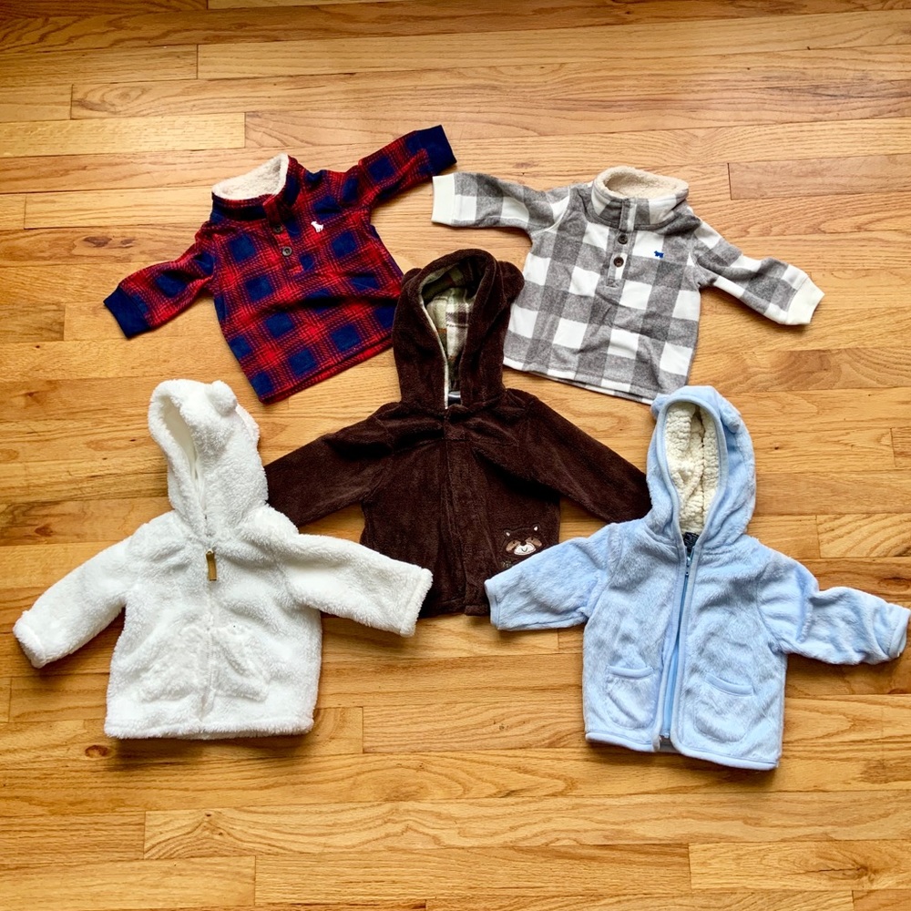 Fall / Winter Warm & Fuzzy Coats/Jackets. - 6mo